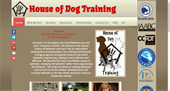 Desktop Screenshot of houseofdogtraining.com